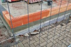 Die Wände werden gezogen
